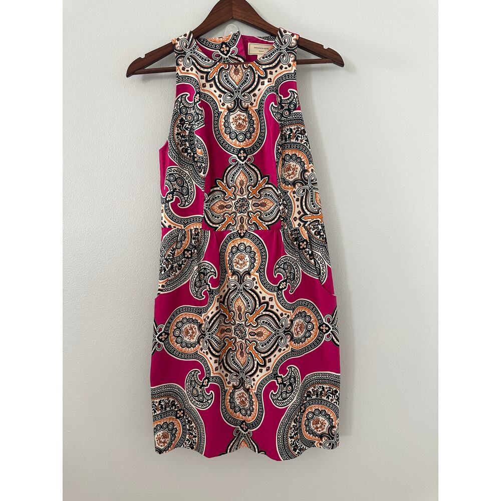 Anthropologie Moulinette Soeurs Paisley Cocktail Dress sz 4